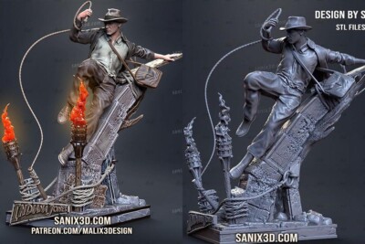 1/6　未塗装 未組立　フィギュア　ガレージキット　INDIANA JONES Indiana Jones 3D Printing Unpainted Model GK Blank Kit Figure New