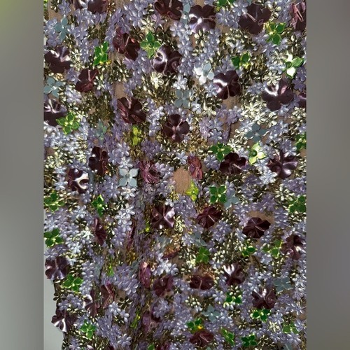 Mac Duggal Multicolor Sleeveless Floral PailletteMesh Gown 6153 Size 6 - Picture 10 of 11