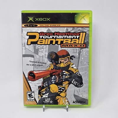 Greg Hastings Tournament Paintball Max'd  (Original Xbox) CIB COMPLETE & TESTED