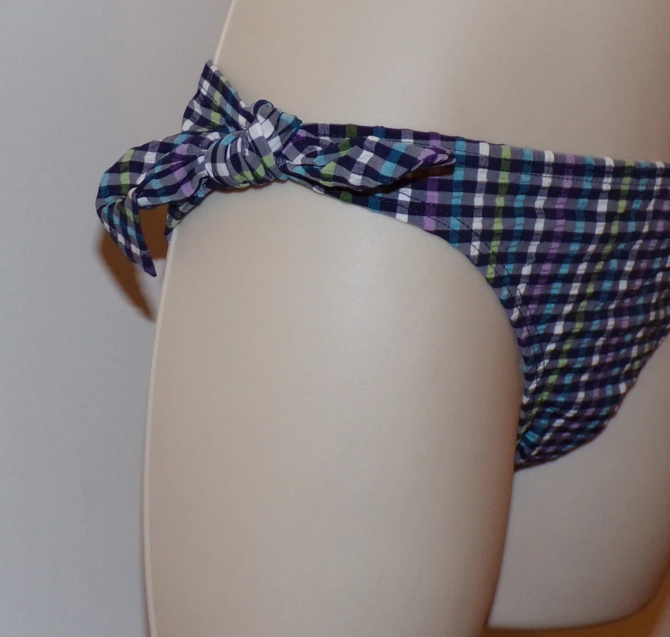 Traje de baño Coco Rave gingham a cuadros parte inferior de bikini talla XS nuevo Foto 2 de 4