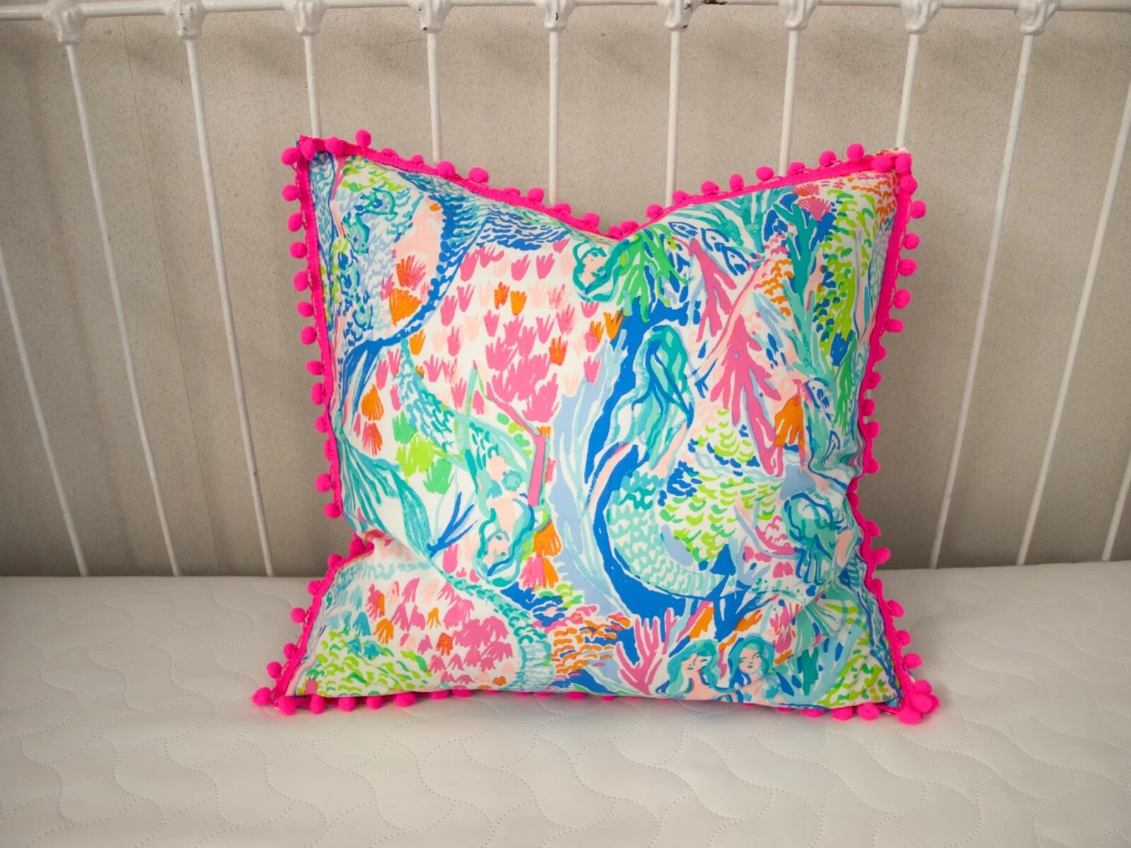 Handmade Mermaid Cove Pillow Cover