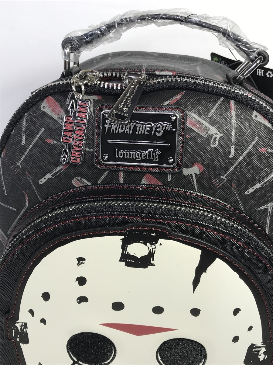 Loungefly Friday the 13th Jason Voorhees Glow in the Dark Mini Backpack NWT 61o2WwkOZLL._AC_UY1000_.jpg main image 2