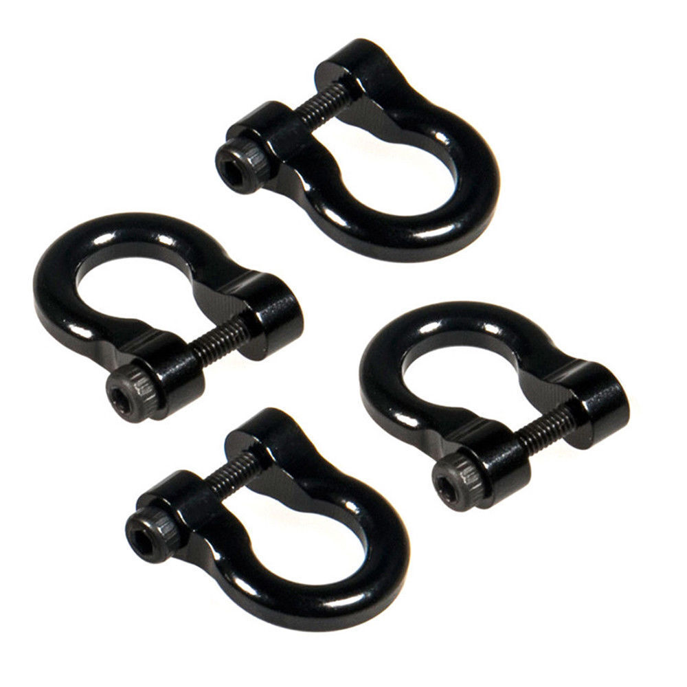 4Pcs Alloy Metal Hooks Hitch Tow Shackles For TRx-4 1/10 RC Crawler