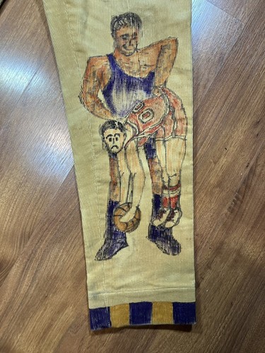 Pantalones de pana vintage 1964 Marion Giants Indiana Senior Cords dibujados a mano - Imagen 8 de 20