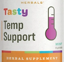 TASTY TEMP SUPPORT - Mint Flavor Herbal Tincture Immune System Formula USA