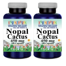 Nopal Cactus 450mg 2X180Caps Nopal opuntia