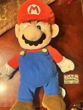 22" Nintendo Super Mario Plush With Zipper Pouch Mario Brothers GREAT VALUE