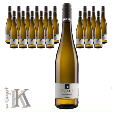 18 Fl. Weingut Kraus 2023 Goldmuskateller Weißwein