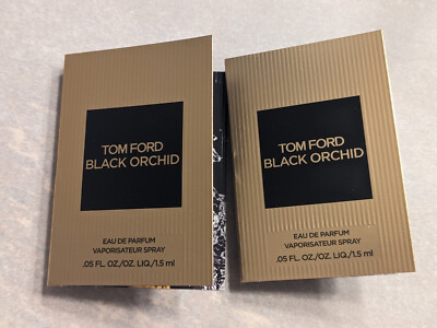 QTY 2 Tom Ford Black Orchid Eau de Parfum Sample Spray 1.5ml / 0.05fl.oz