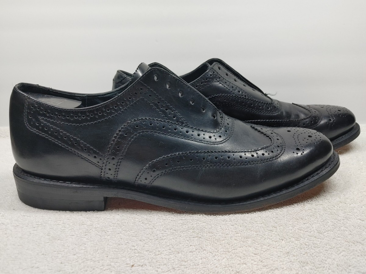 Executive Imperials Mens 12 Wingtip Black Shoes Executive Imperials Mason Men main image 3