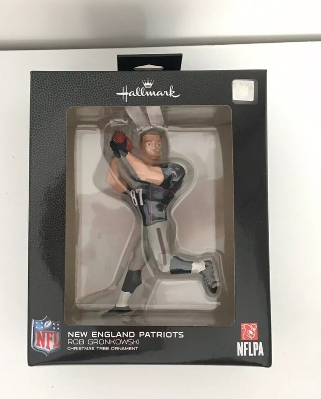 Rob Gronkowski - Hallmark Ornament - New England Patriots #87 - Brand New In Box