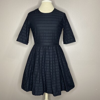 Gap Women's Black Eyelet 100% Cotton Half-Sleeve Fit & Flare Dress 0 EUC |  eBay
