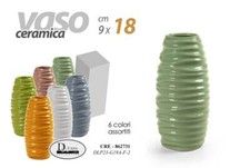 Vaso In Ceramica Bianco E Nero Per Tavolo – Design Moderno, Bocca Rotonda E Fondo Piatto, Perfetto Per Fiori Secchi E Composizioni