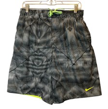 NIKE Mens Board Shorts Swim Trunks mesh lining RN37763 Size L Green