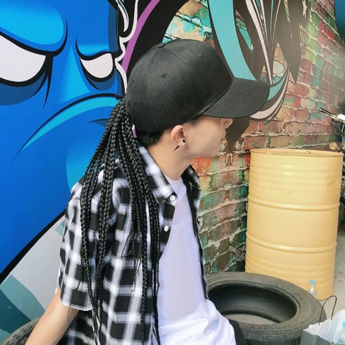 Hair Wig Hat Baseball Cap Hat with 