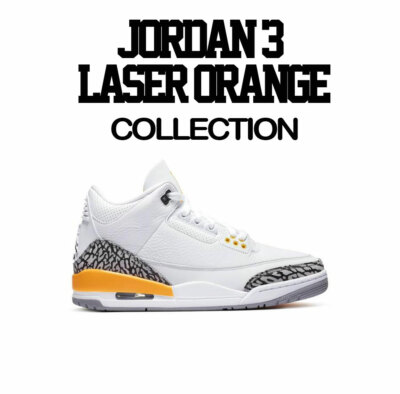 air jordan 3 laser orange shirt