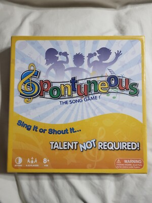 Spontuneous The Song Game For Music Lovers - Sing or Shout Talent Not Required  