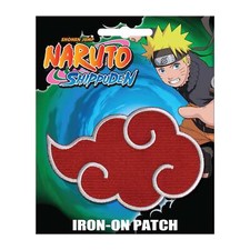 Naruto Shippuden Anime Akatsuki Logo Embroidered 4" Wide Licensed Patch UNUSED