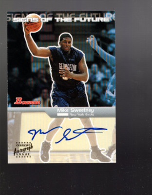 B0437- 2003-04 Bowman Zeichen Der Zukunft #MS Mike Sweetney Autogramm - NM-MT