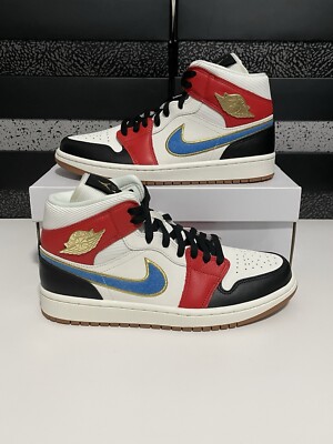 New WMNS Nike Air Jordan 1 Mid SE “Let(Her)Man” DC1426-100 Women