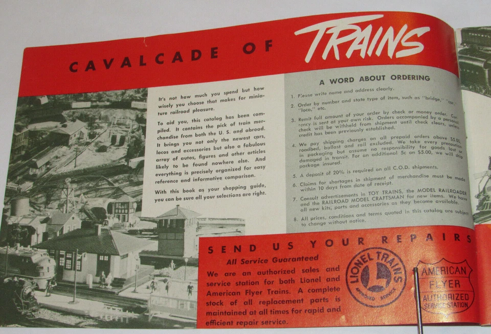 ¡CATÁLOGO MODELO TREN Y ACCESORIOS 1953-54 DE COLECCIÓN! ¡TANQUES/FIGURAS LIONEL/GILBERT/EJÉRCITO! Foto 3 de 4