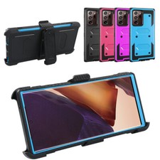 For Samsung Galaxy Note 20 Ultra/Note 20 Holster Clip Hard Kickstand Case Cover