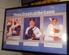 Large Autographed MLB Poster Signed By Yogi Berra Joe Morgan & John Smoltz