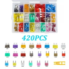 420Pcs 12V Auto Blade Fuse Assortment Kit Set Car Truck Motorcycle RV Boat Fuses