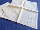 Linen Hardanger Hand Embroidered Tea Tablecloth 5 Napkins Drawnwork Hemstitched — photo 10