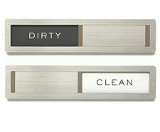 Dishwasher Magnet Clean Dirty Sign, Premium S...