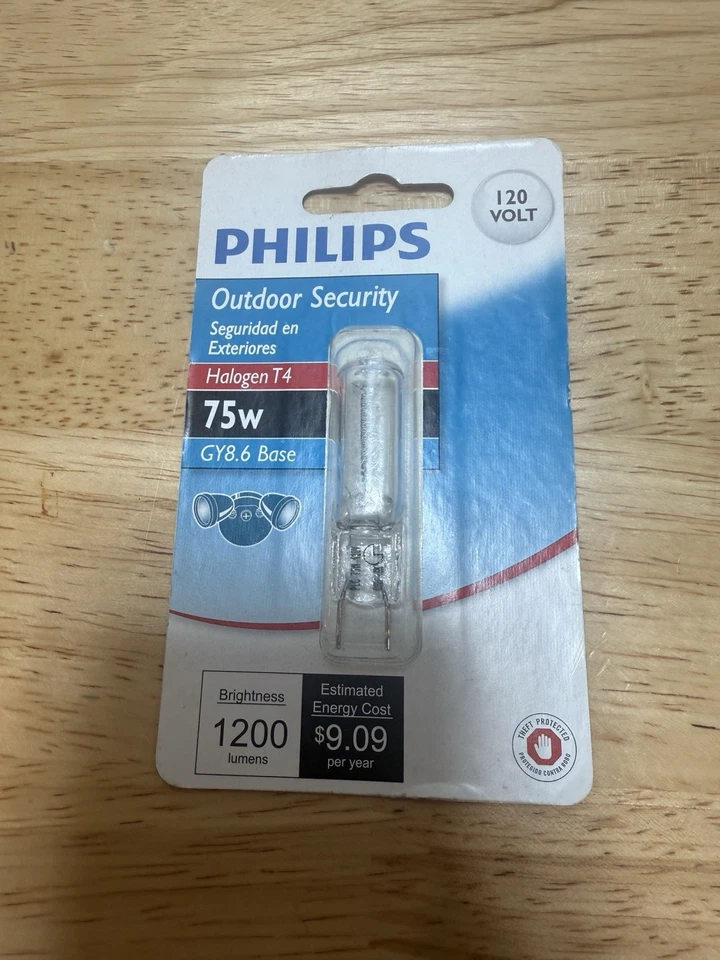Philips 75-Watt 120V T4 GY8.6 Base Outdoor Security Light Bulb NEW - Image 4 of 4