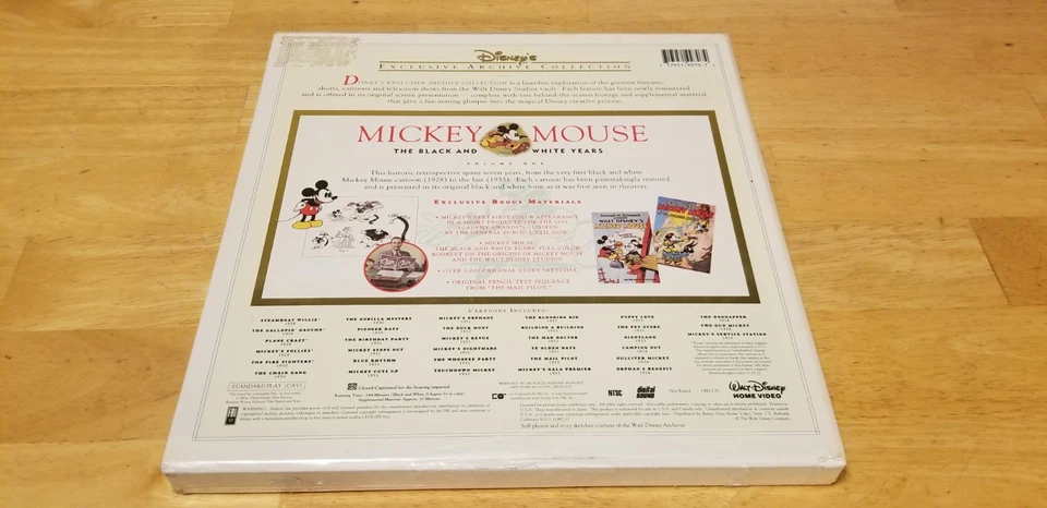 Mickey Mouse Black and White Years Exclusive Archive Collection (5 LD 1997) NEW - Image 2 of 4