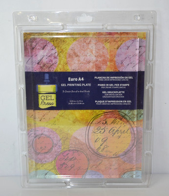 GELPress, Monoprint rechteckige Druckplatte A4 20,95x29,84cm Neu mit Rechnung