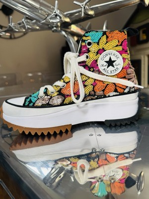Sequin Limted Edition Coverse Run Star Hike 35.5