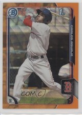 2015 Bowman Chrome Prospects Orange Wave Refractor Carlos Asuaje #BCP70 2u3