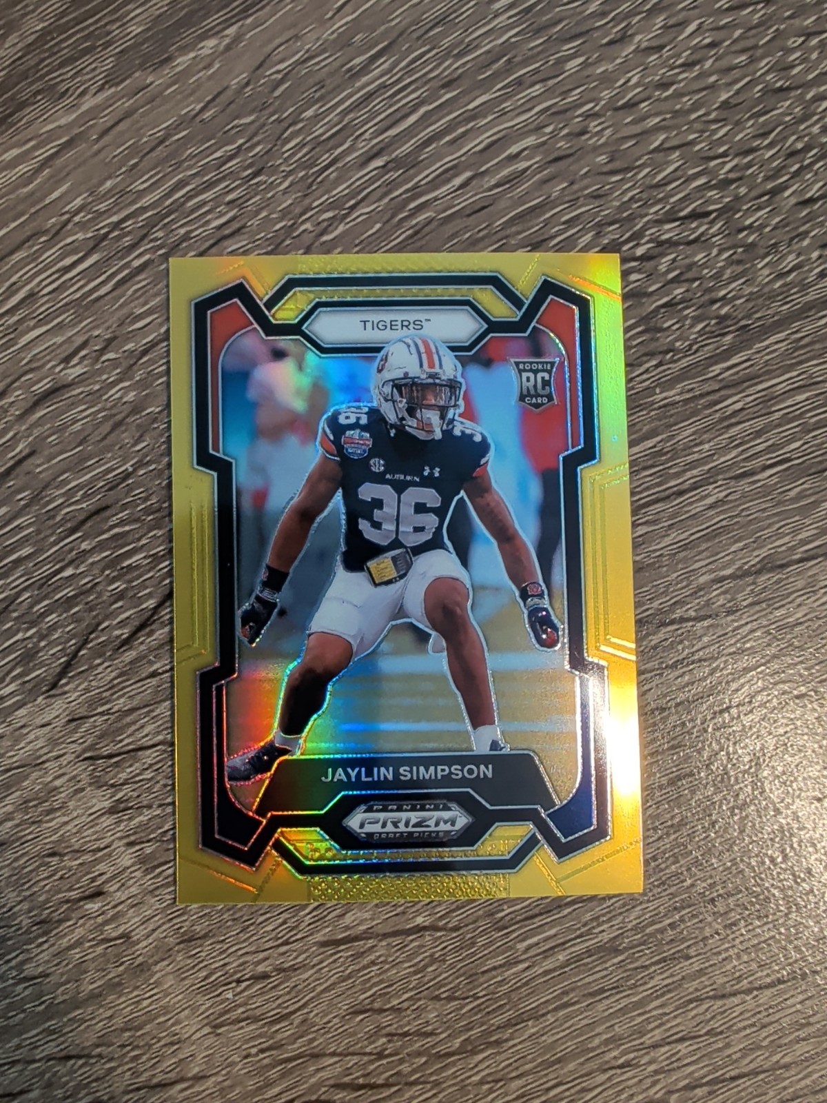 Jaylin Simpson Panini Prizm Draft Picks #175 Gold Prizm