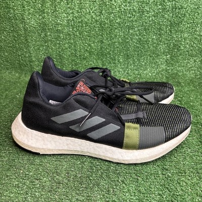 Adidas SenseBoost GO Mens Size 8.5 Black Athletic Running Walking Shoes Sneakers