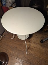 IKEA LINDVED 3-Legged Side Table, H68cm x D50cm White 