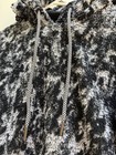 Athleta Tugga Sherpa Jacquard Hoodie Sweatshirt Black Gray White Size Small — photo 7