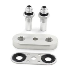 Transmission Cooler Line Adapter Plate with 551121-6AN Fitting Seal Fit For