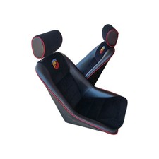 N 2 SEDILI tipo  FUSINA in SKAY  nero  e Velluto Abarth Con Poggiatesta 