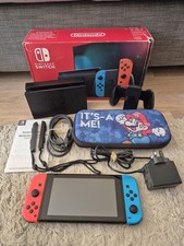 Nintendo Switch HAC-001(-01) Console Red And Blue Bundle Boxed