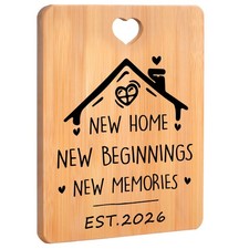 New Home Gifts Engraved Bamboo Cutting Board House Warming Couple Family 2026