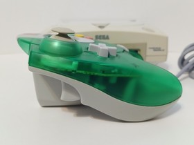 Sega Dreamcast HKT-3020 Home System + Clear Green Ctrl, Tremor Pak, Game & Cords