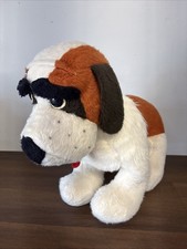 Vintage 15 Saint Bernard Dog Plush