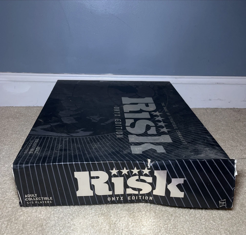 RISK ONYX Edition Board Game The Game Of Strategic Conquest Used See Pics! - Image 3 of 4