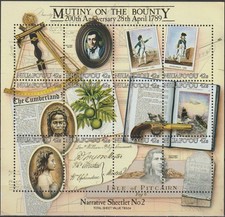 Niuafo'ou S/S 200th Ann Mutiny on the Bounty 1989 MNH-35 Euro