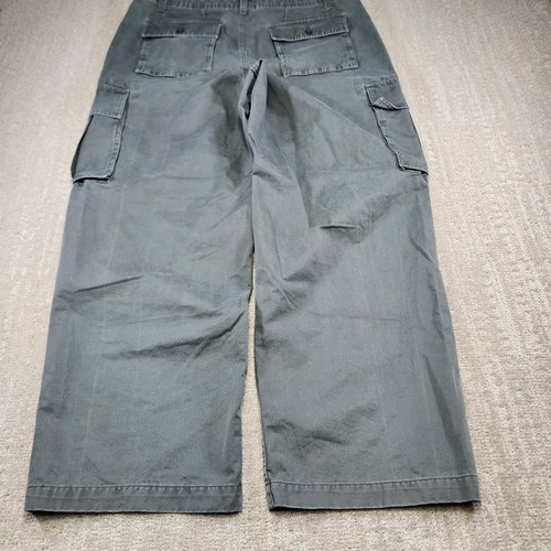 Vintage GAP Cargo Pants Men 36x30 Baggy Wide Leg Heavy Cotton Green Y2K  by GAP, $35.99 - Photo 10