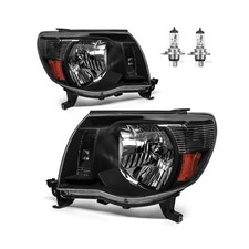 Headlights W/Bulbs for 2005 2006 2007 2008 2009 2010 2011 Toyota Tacoma Halog...