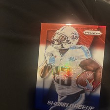 2014 PANINI PRIZM FOOTBALL RED WHITE BLUE RWB REFRACTOR~ SHONN GREENE #122
